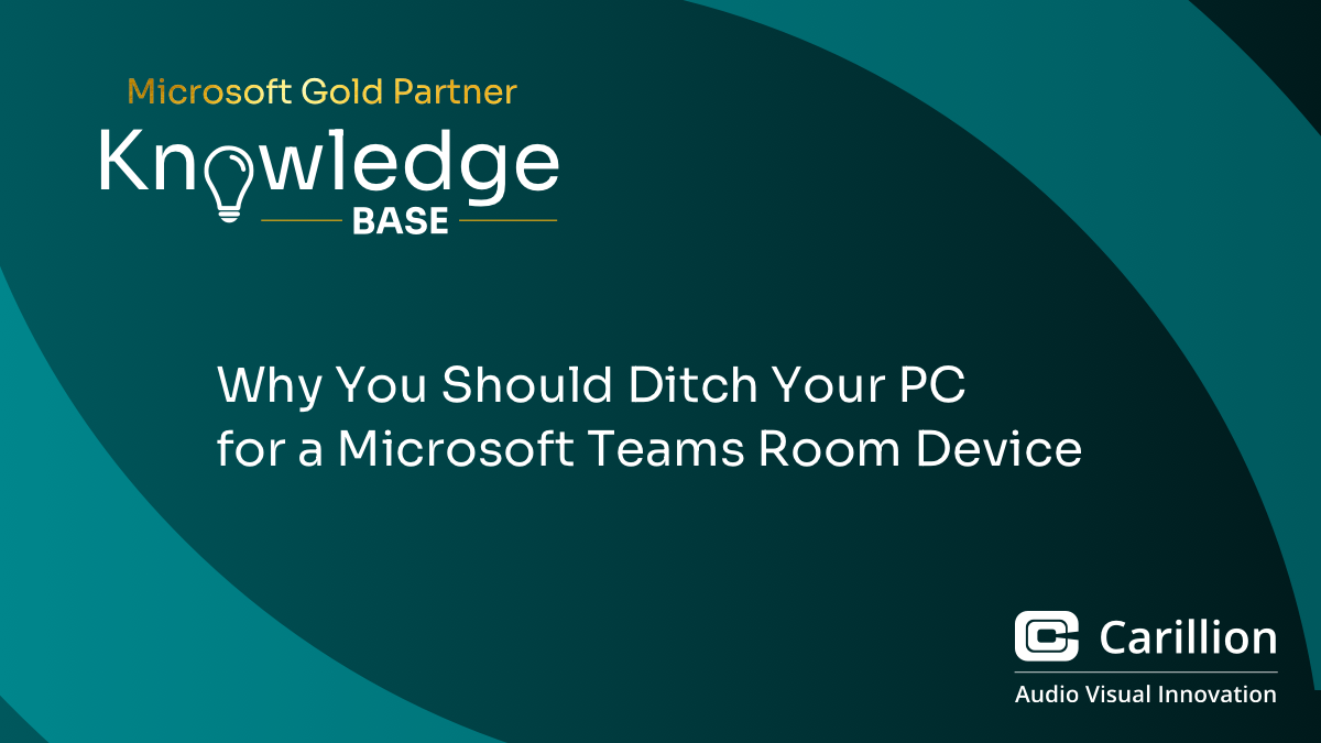 Thumbnail image for article Why You Should Ditch Your PC for a Microsoft Teams Room Device